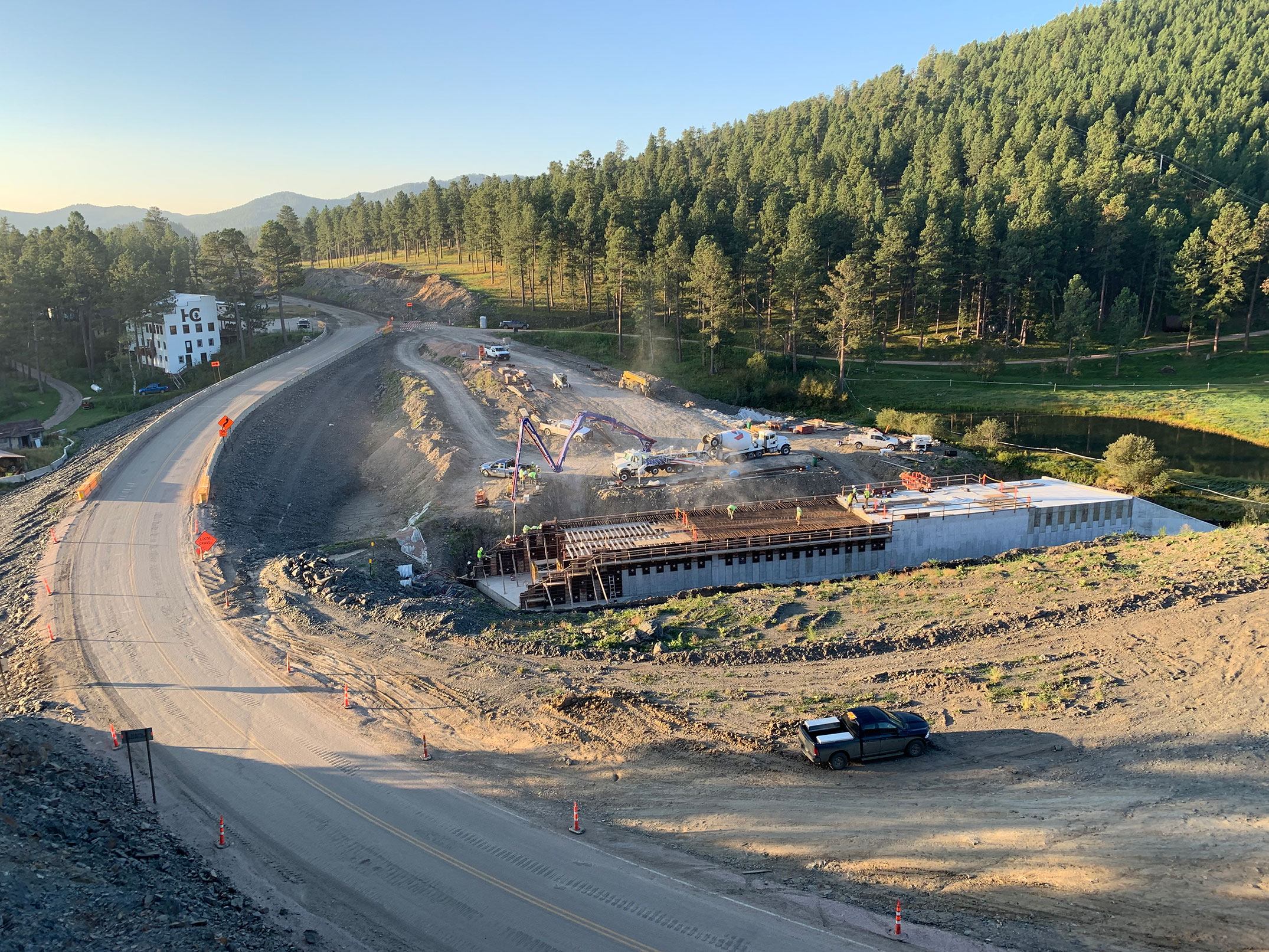 Roadway under construction