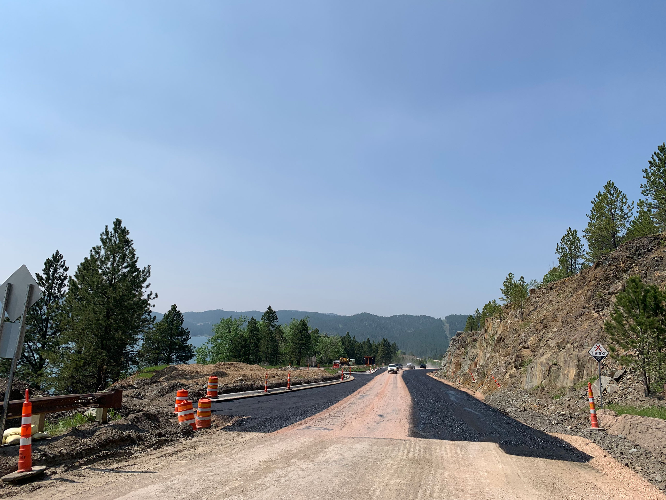 Roadway under construction