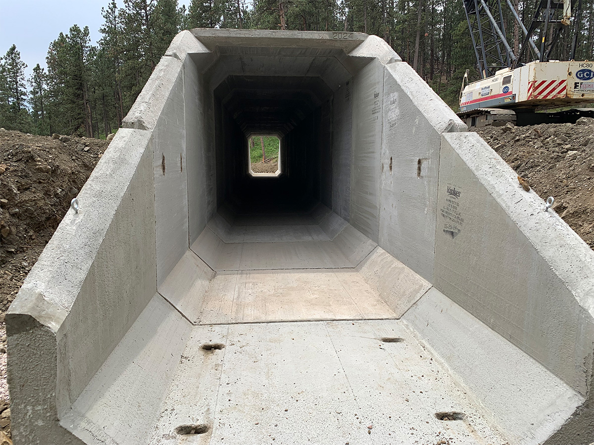 Culvert installation.